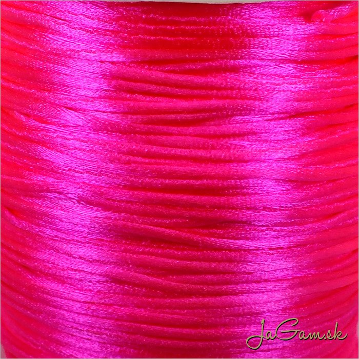 Nylonová šnúrka 1mm, ružová - 1m (1019)